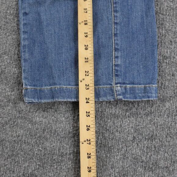 Pilcro Jean Medium The Izzie Relaxed Pull on Barrel Leg Blue Denim Casual Boho - Picture 13 of 16